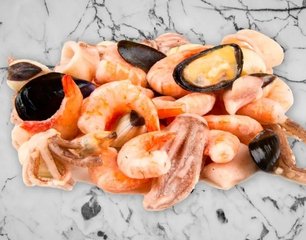 Frozen seafood products from Peru